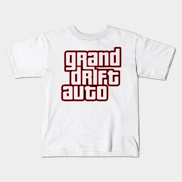 Grand Drift Auto Kids T-Shirt by HSDESIGNS